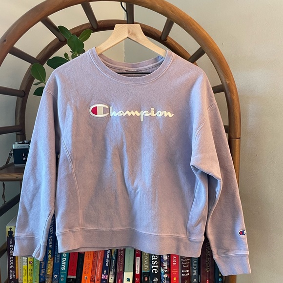 Champion Lavender Crewneck Sweatshirt - Picture 2 of 4